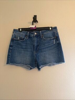 31. High-Rise Blue Denim Cutoff Shorts for Women
